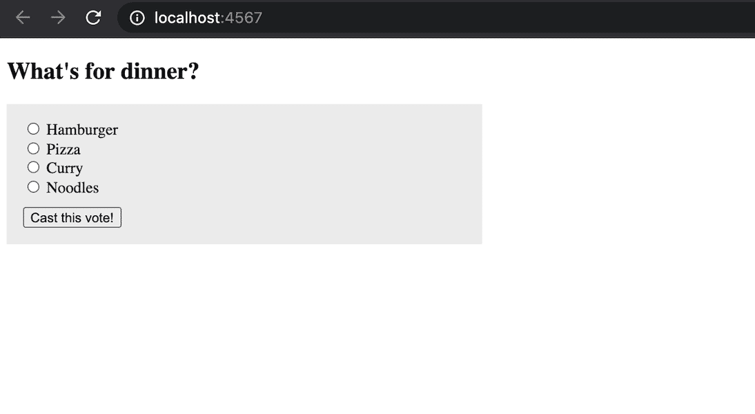 Voting app adding CSS